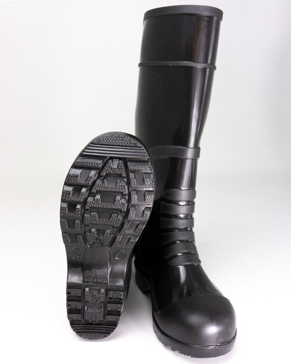 Сапоги ПВХ вид спереди и подошва