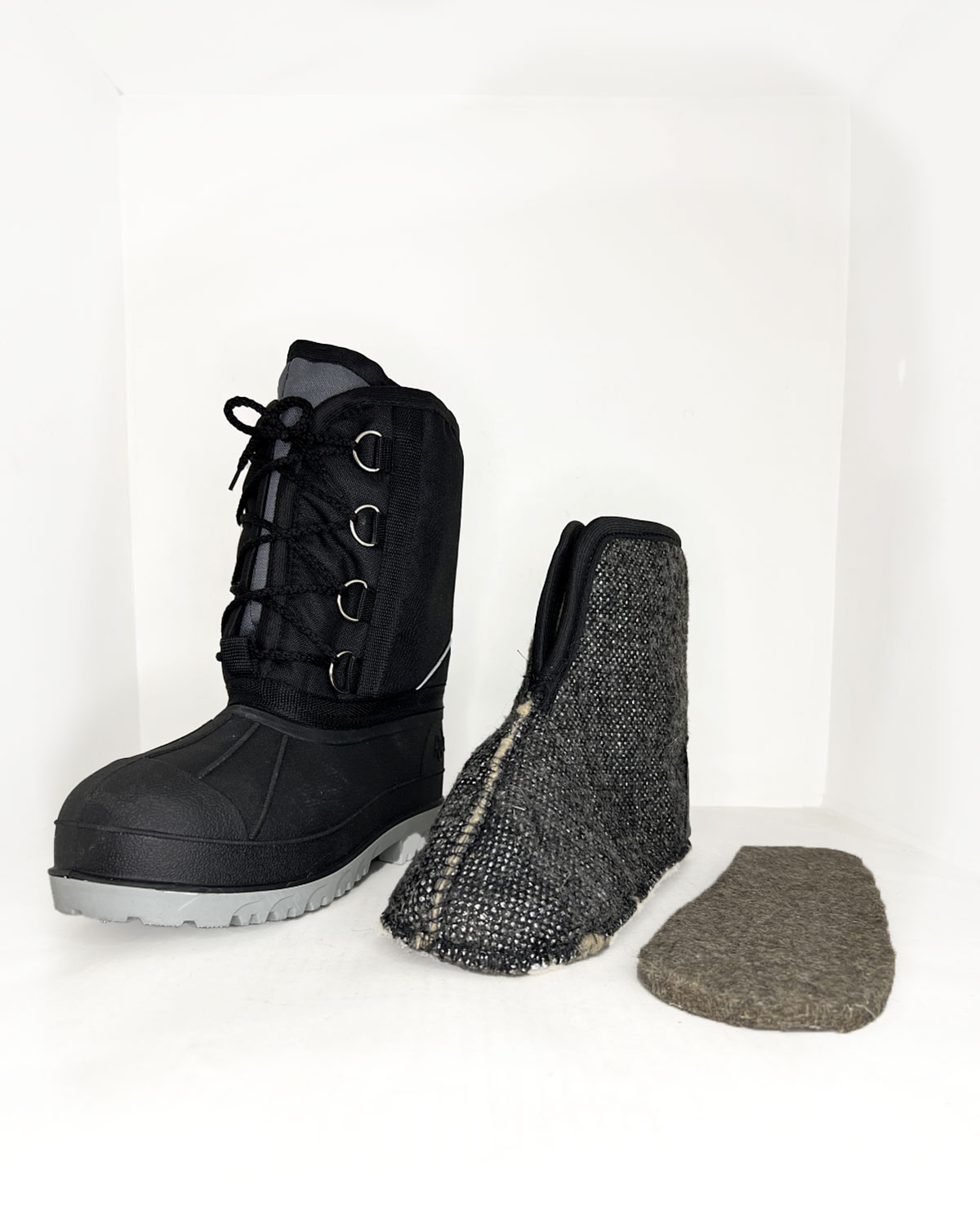 Сапог с комбинированным верхом Практик утепляющий чулок и войлочная стелька